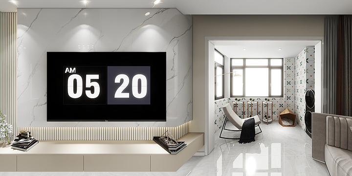 卓鹏yczs-海德公园84㎡3室-装修设计方案