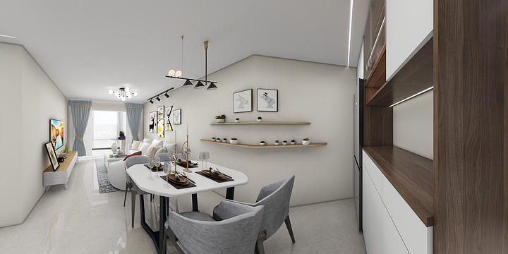 风中做客-硬装专业等级考核户型-副本-装修设计方案