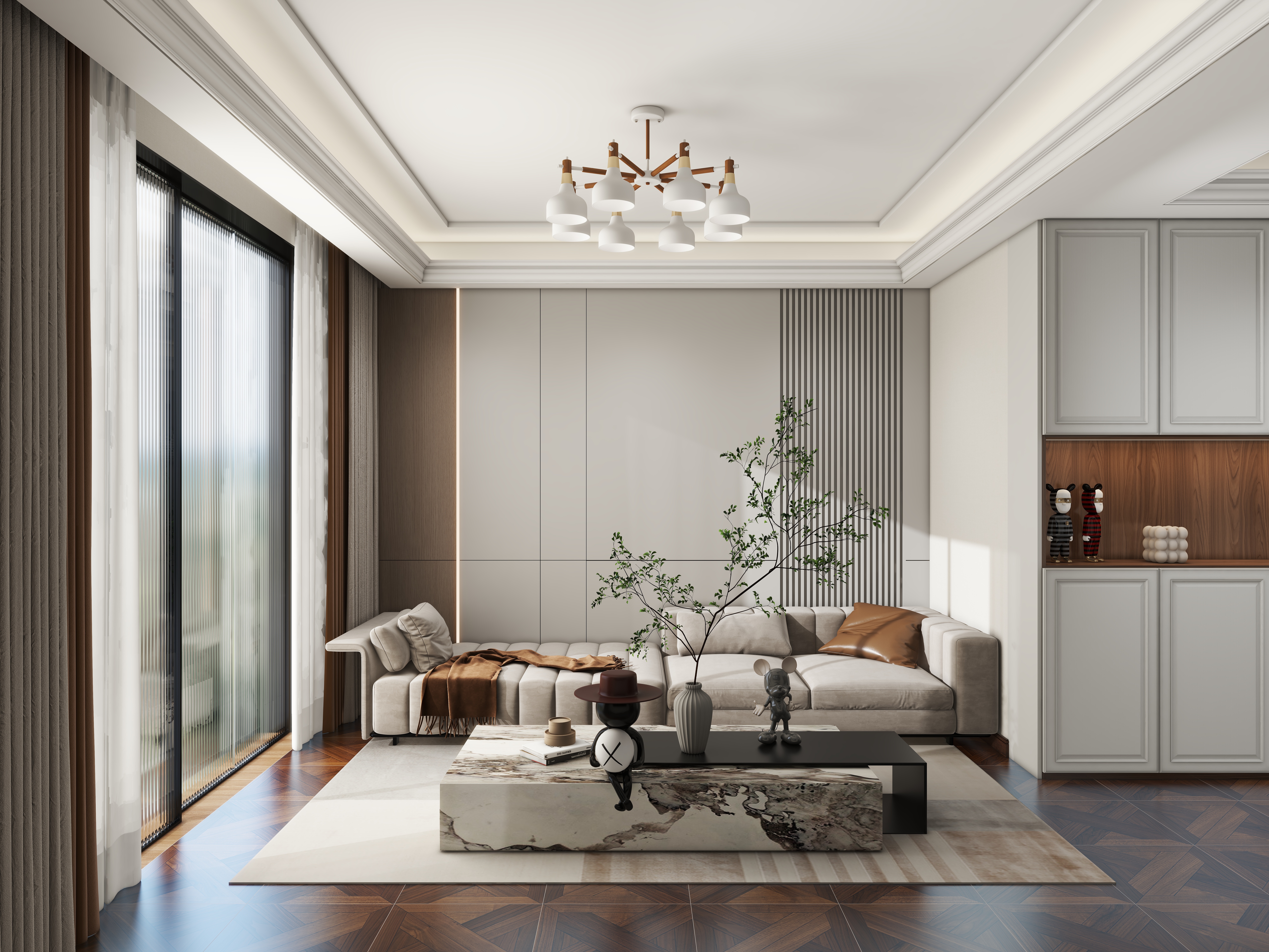 于后琴-左邻右舍102㎡2室-装修设计方案