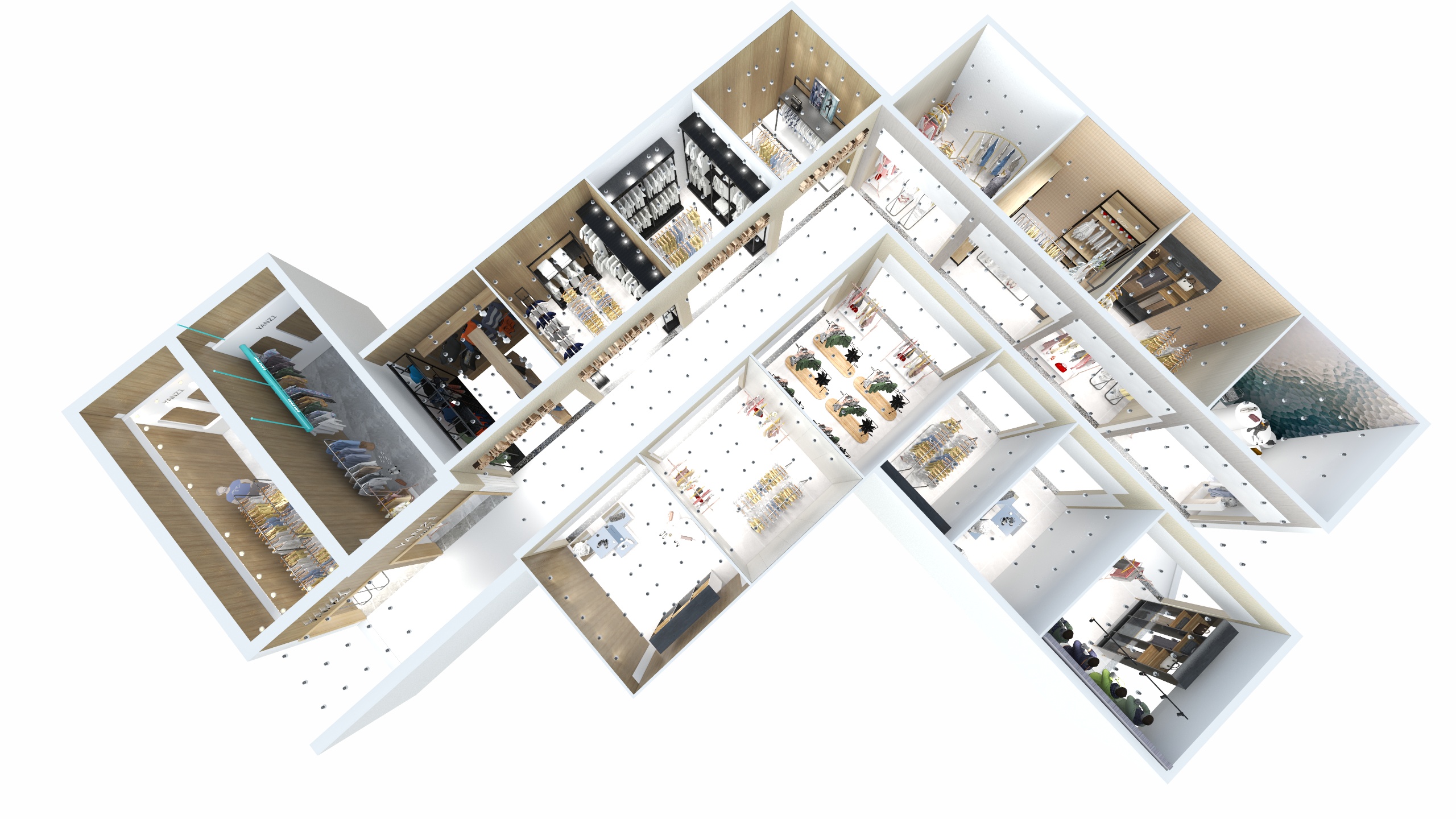 温绿松-+++++++++++服装店-装修设计方案