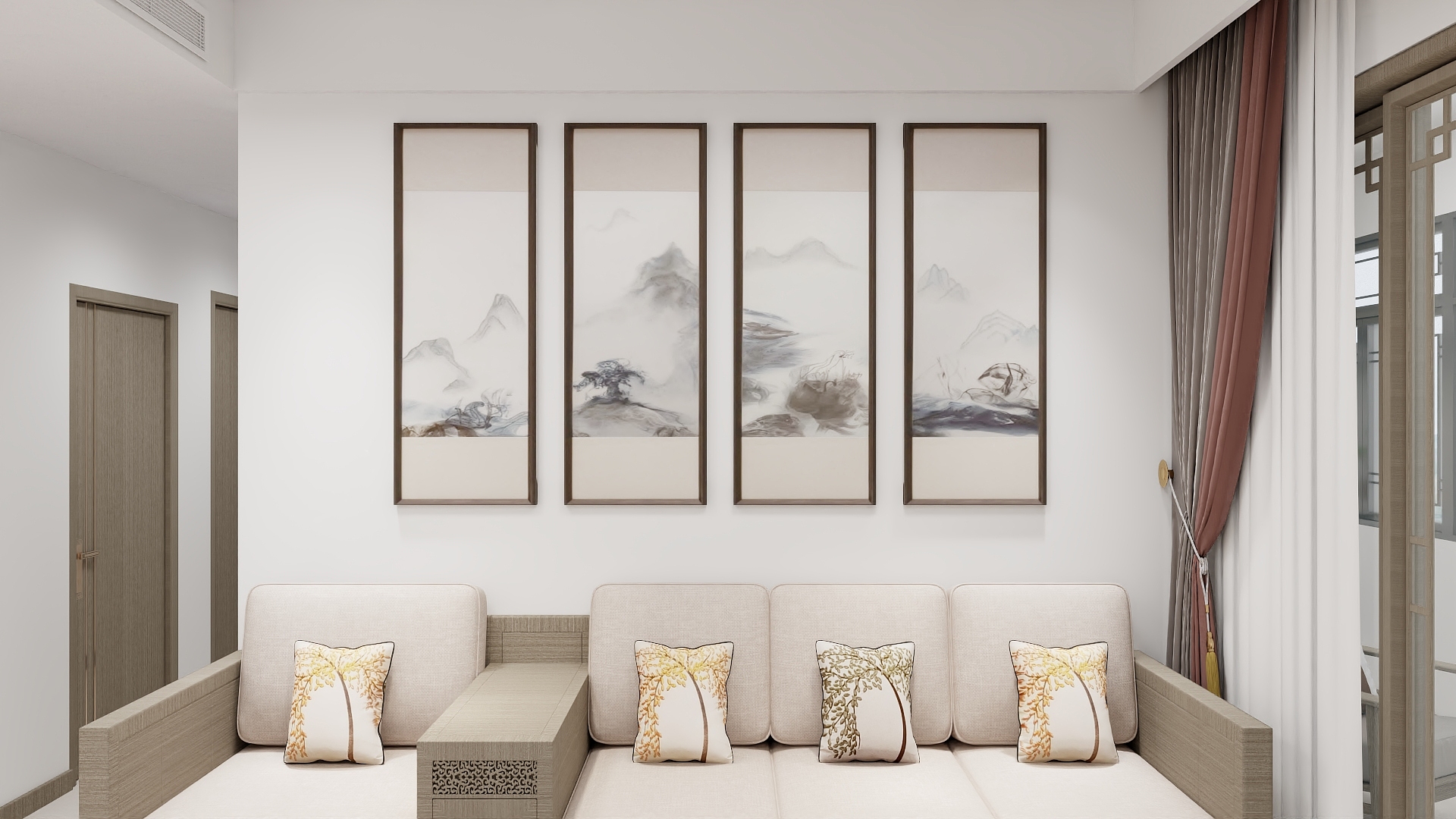 低调nItk-轻奢新中式100平3室2厅2卫-装修设计方案