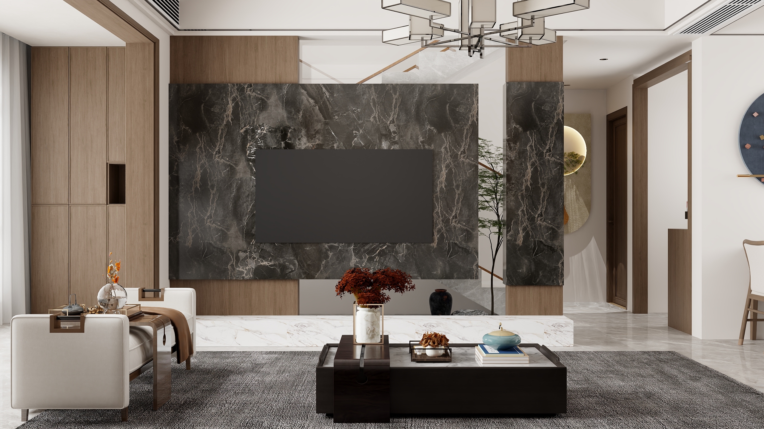 小孔哈啊哈-102M新中式装修效果图