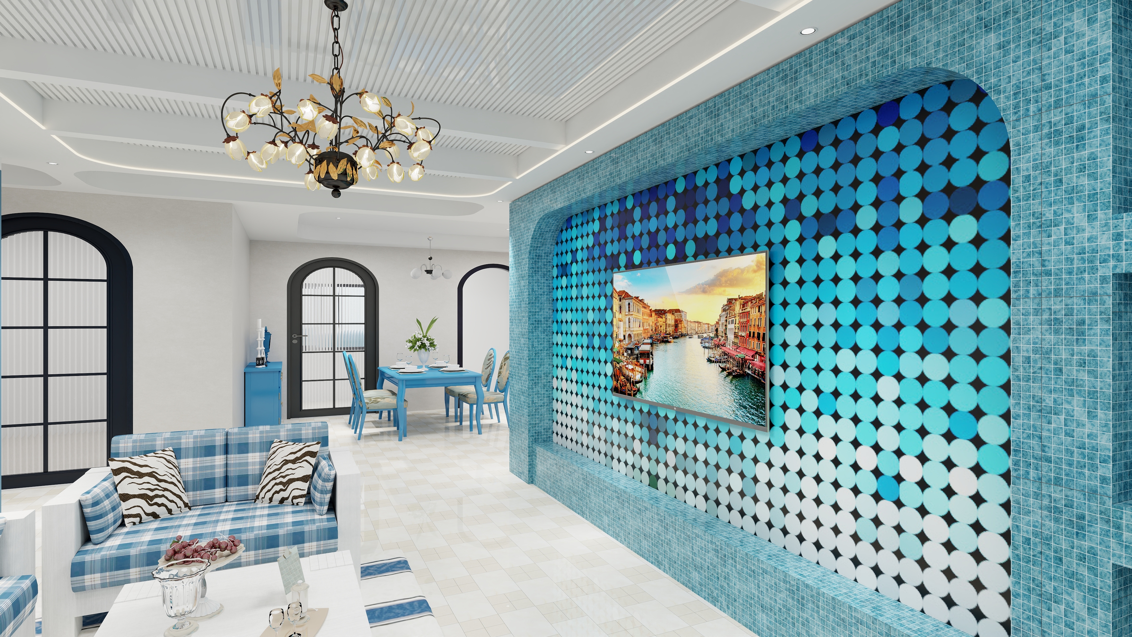 蒙德第一掷弹手-地中海型望客舒栈（86平米）-装修设计方案