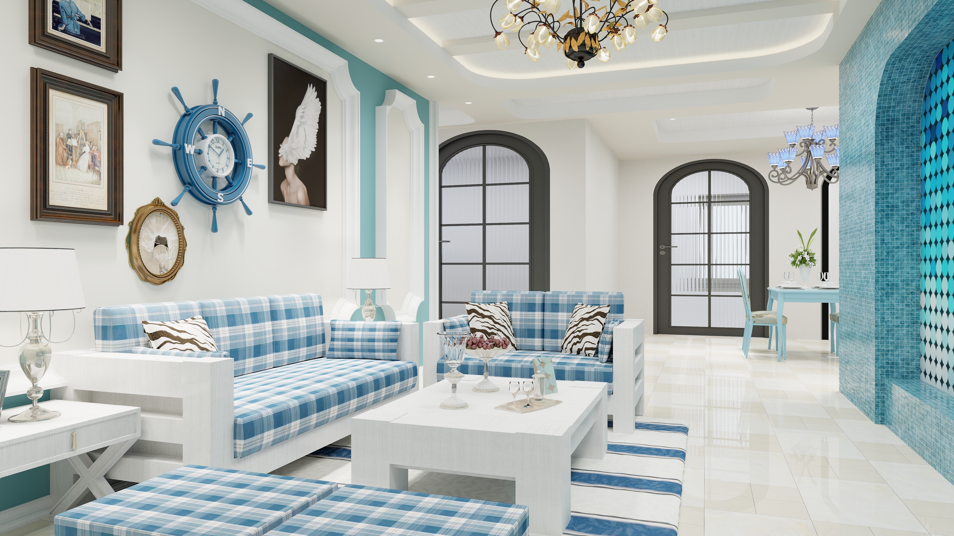 江西大学专业设计师戈文俊-地中海餐厅-装修设计方案