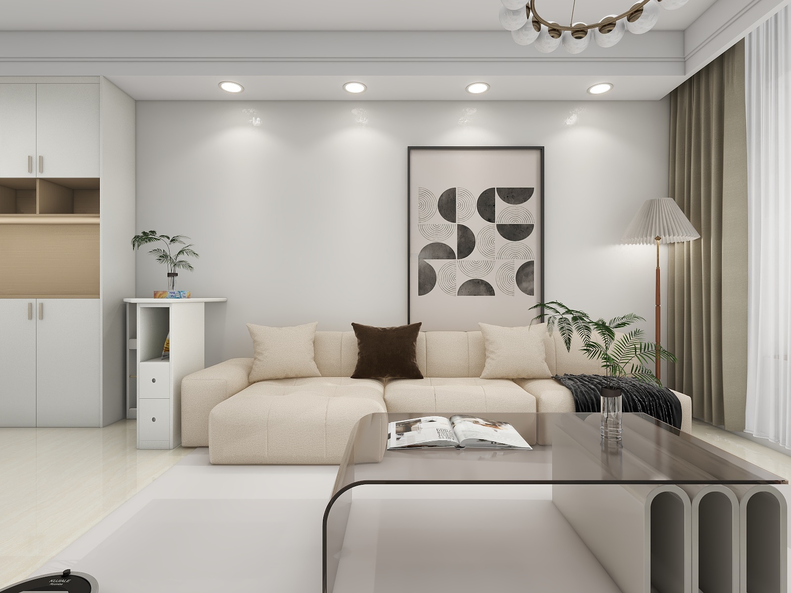 设计-男孩-址刘85户型现代简约装修效果图