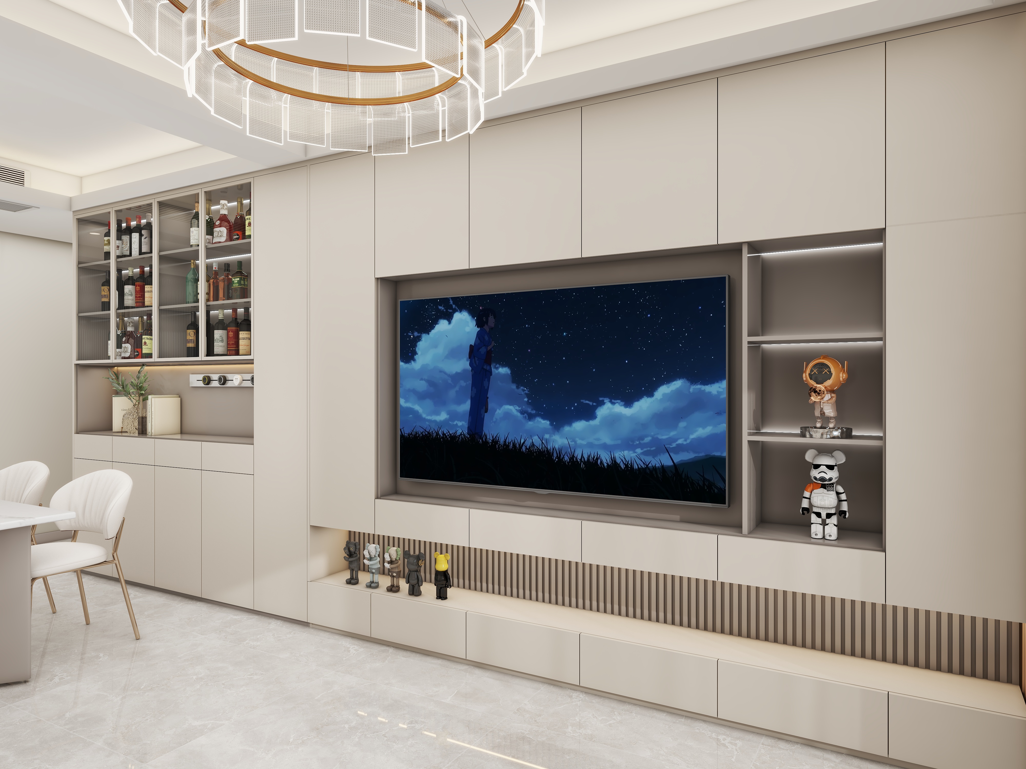 壹诺设计工作室-奶油风装修效果图