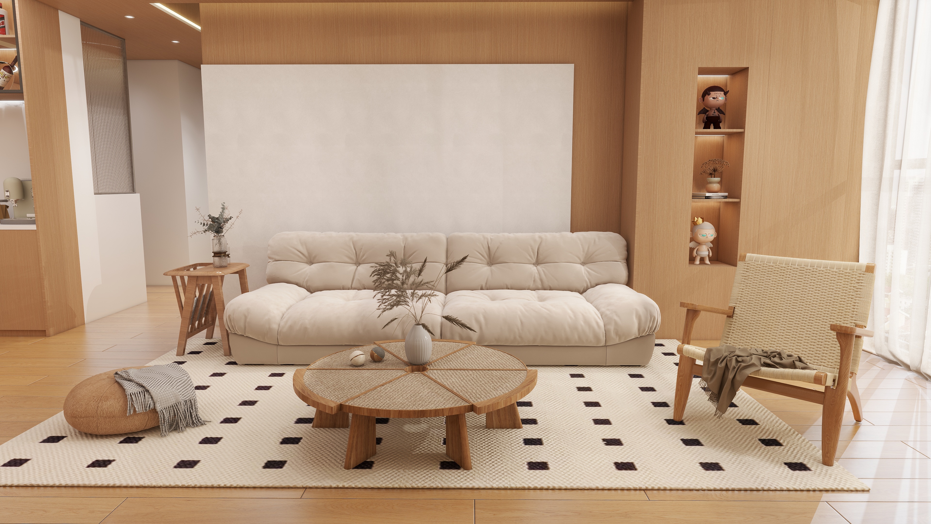 杜扶苏-侘寂95㎡2室-装修设计方案