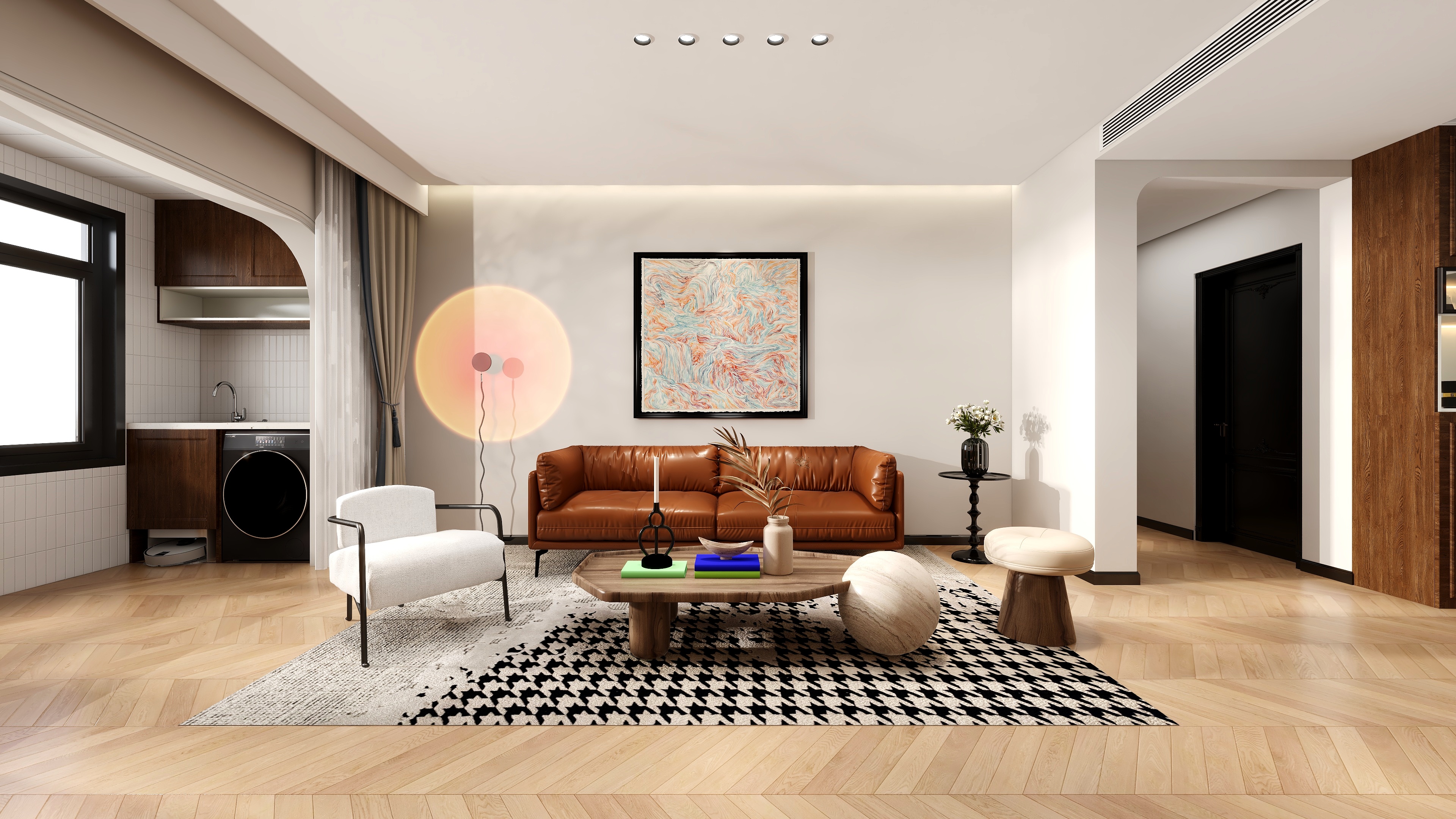 方源设计-法式中古风三室两卫 110㎡装修效果图