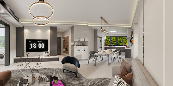 雅宅云筑丨陳俊丨-汇东星世界二期B6栋2903-王总新居-3-装修设计方案