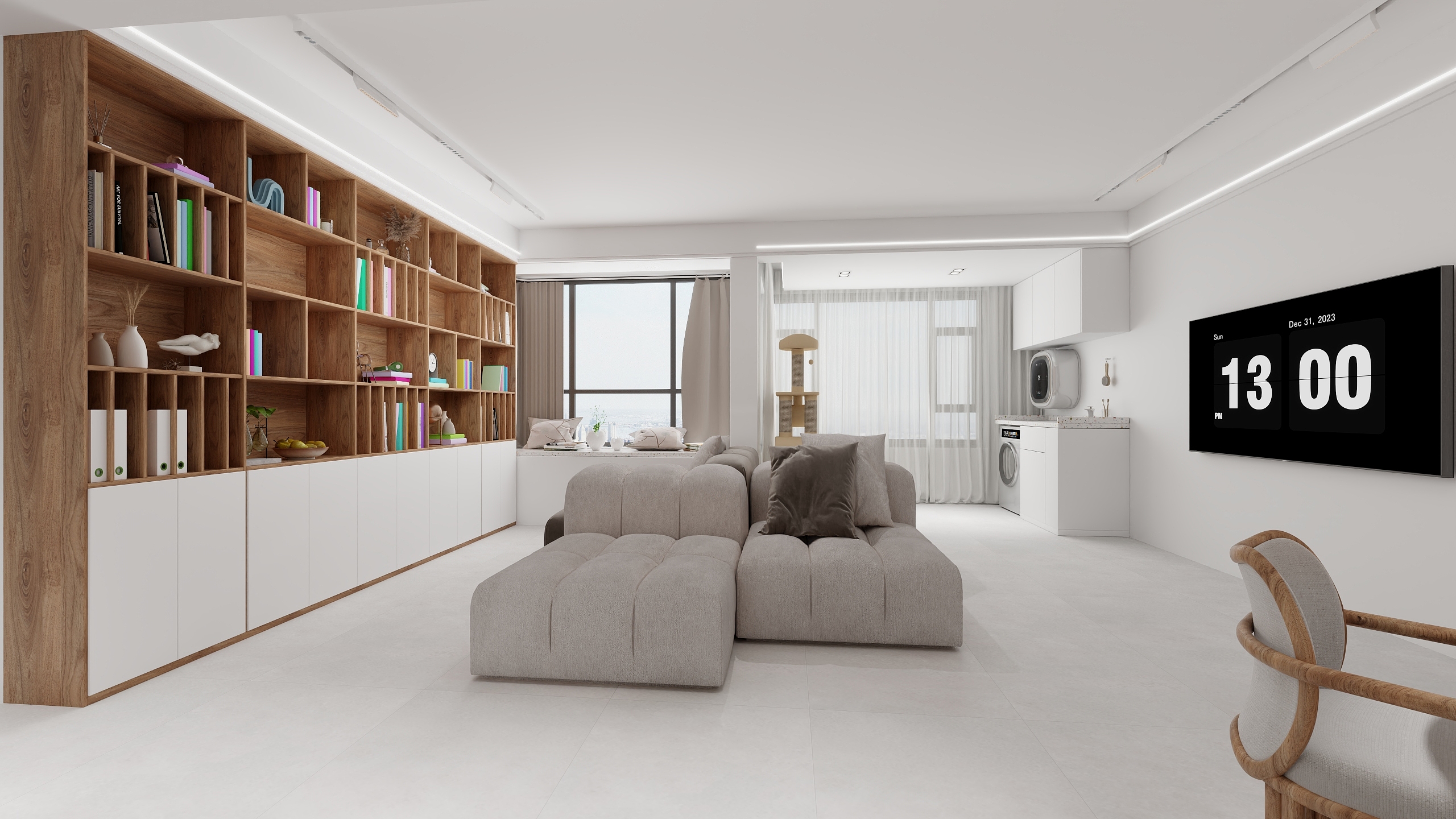 名匠装饰设计刘志强-海德公园81㎡2室-装修设计方案