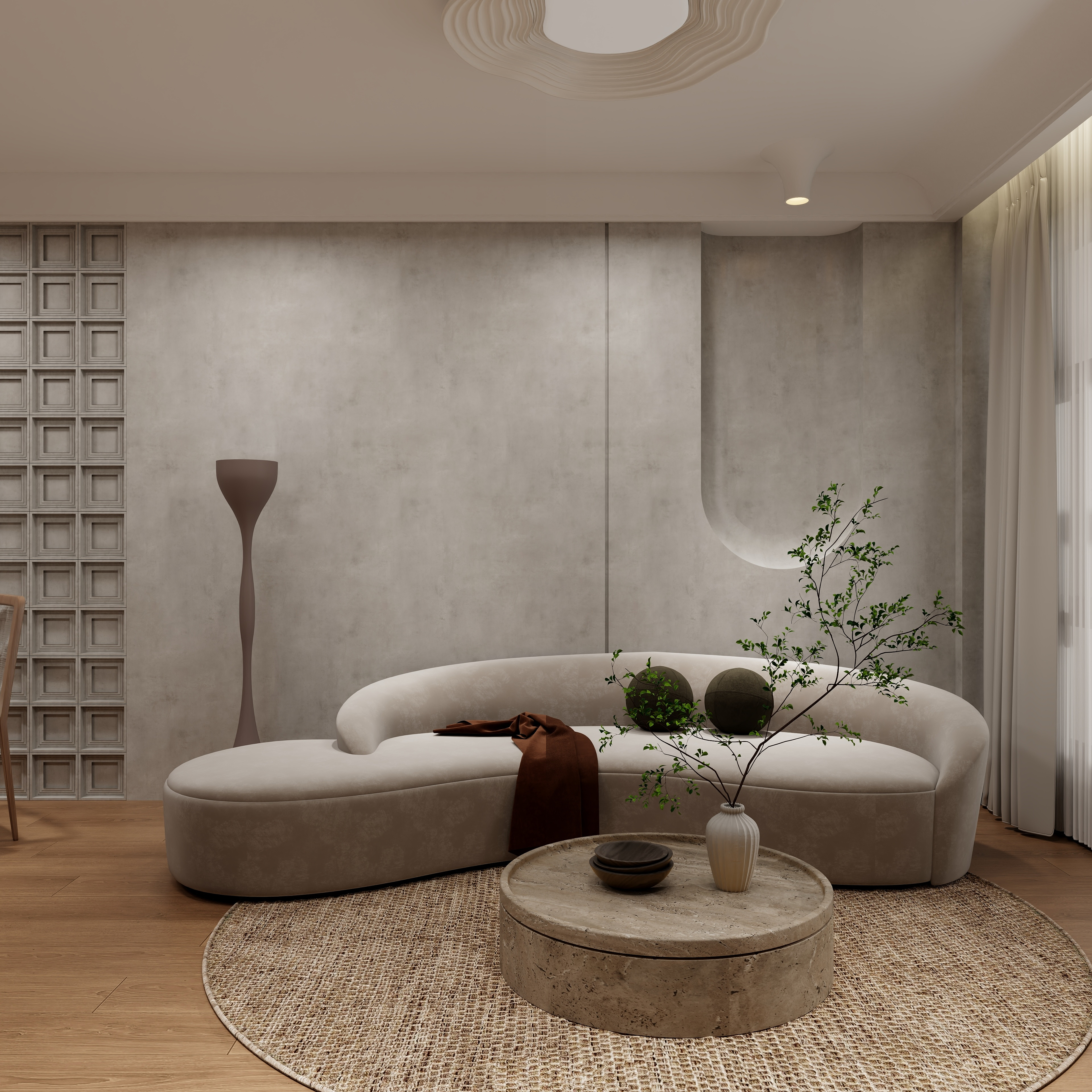 设计让生活变美好.-杭州江和城（侘寂）98平装修效果图