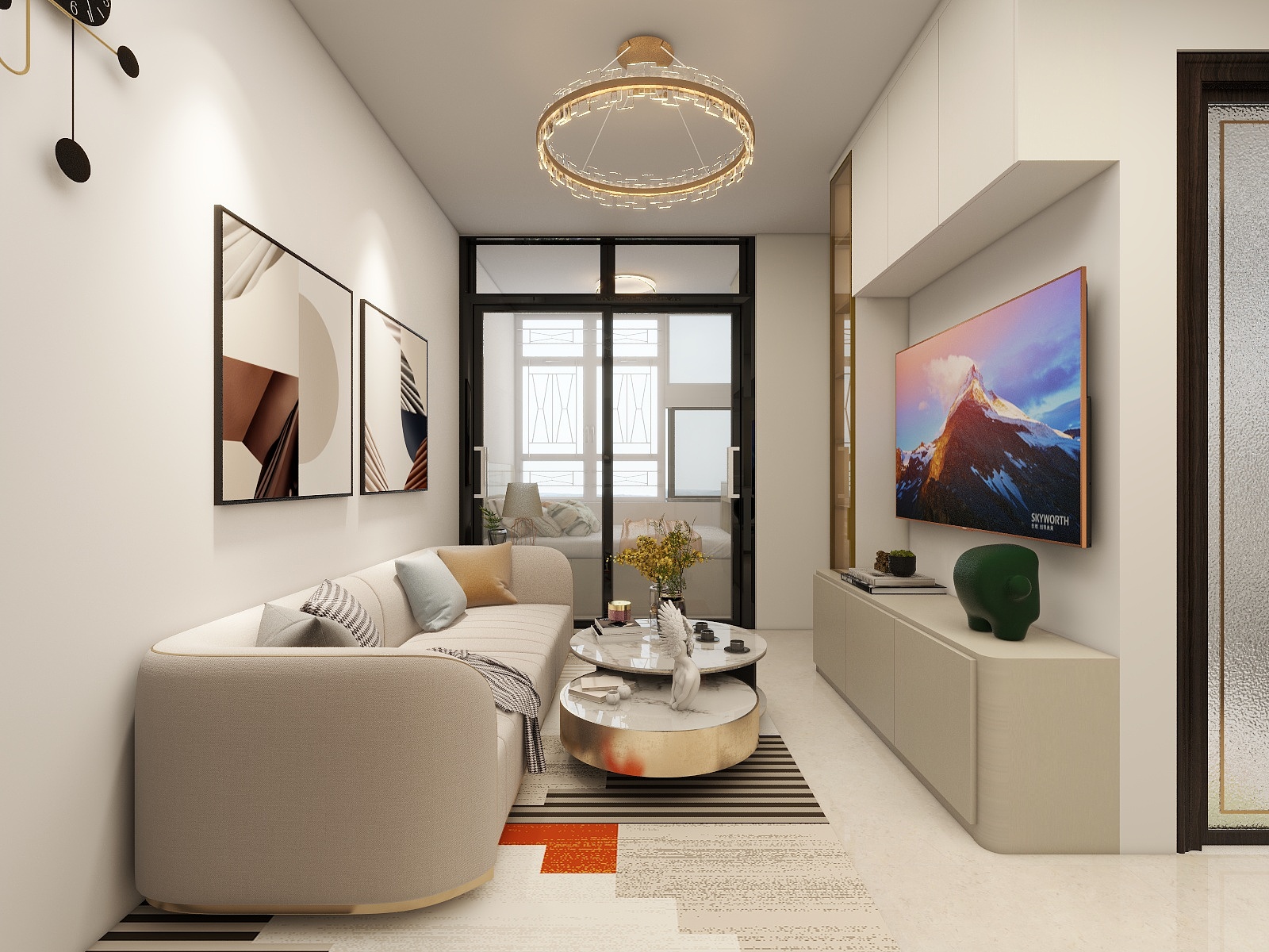 湛智华-现代简约33平2房-装修设计方案