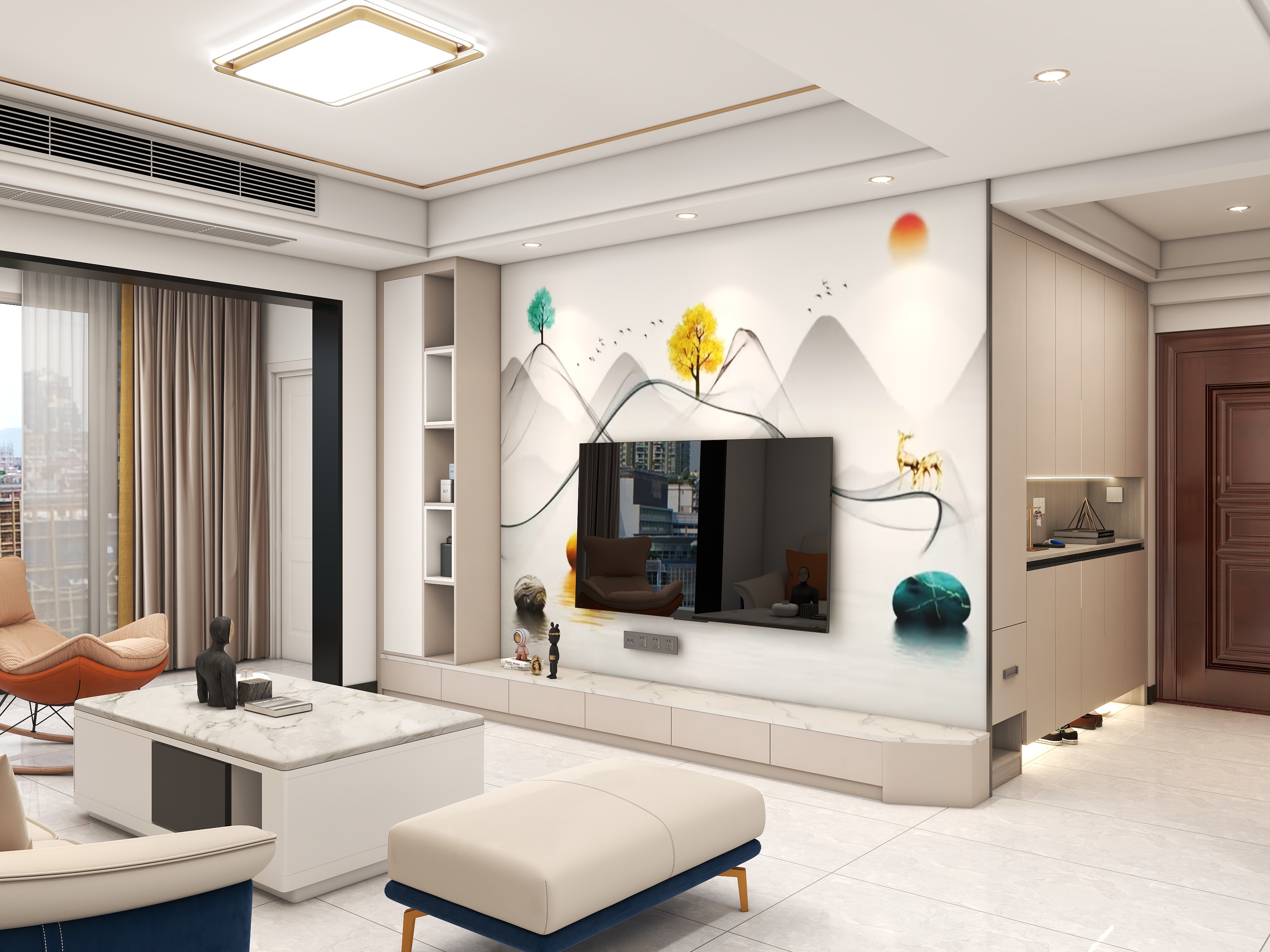 黄克诚-付生雅居4居室125平极简风全案-装修设计方案