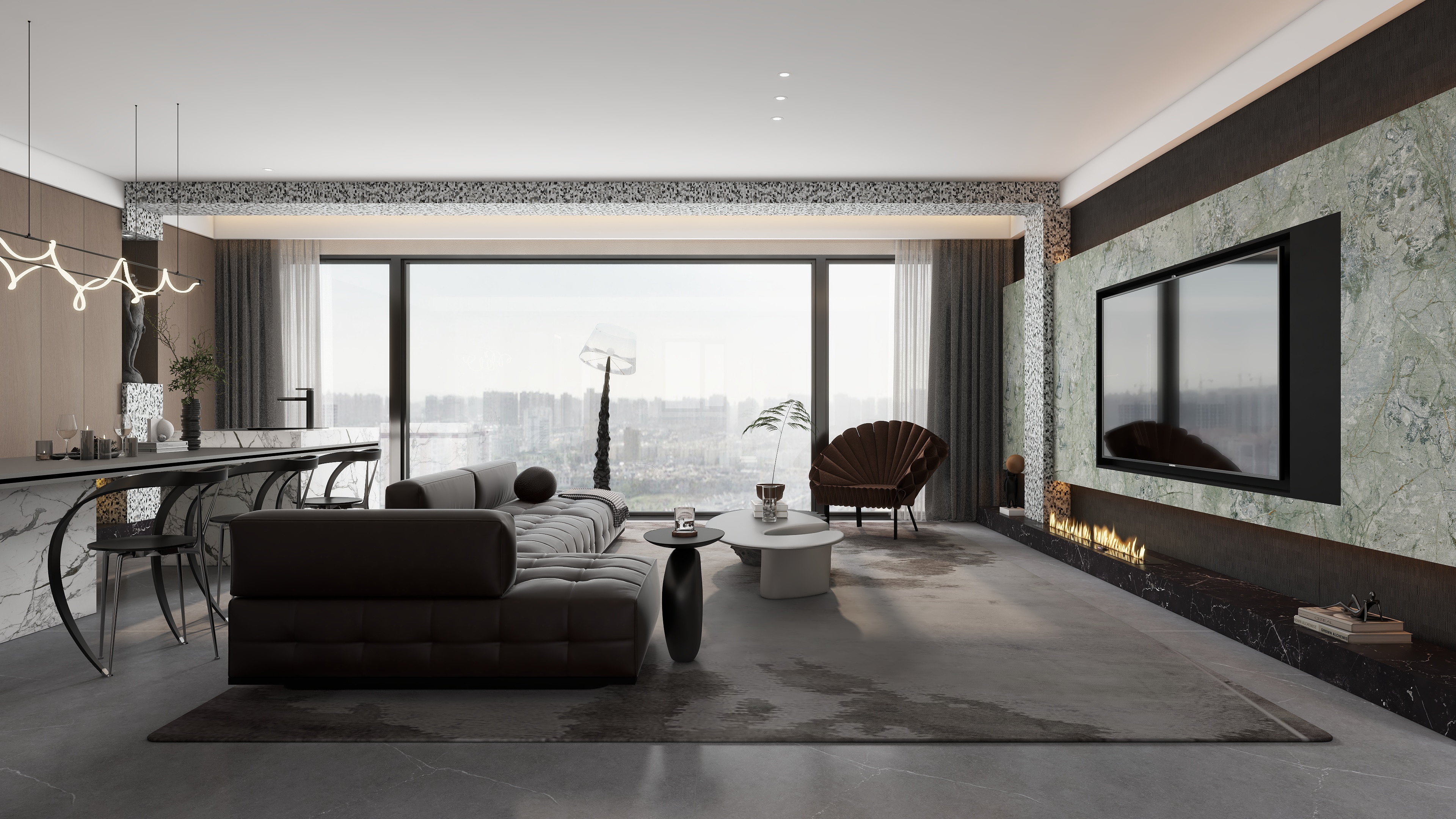 誉境|ArtDesign-《诗水流年》复式设计装修效果图