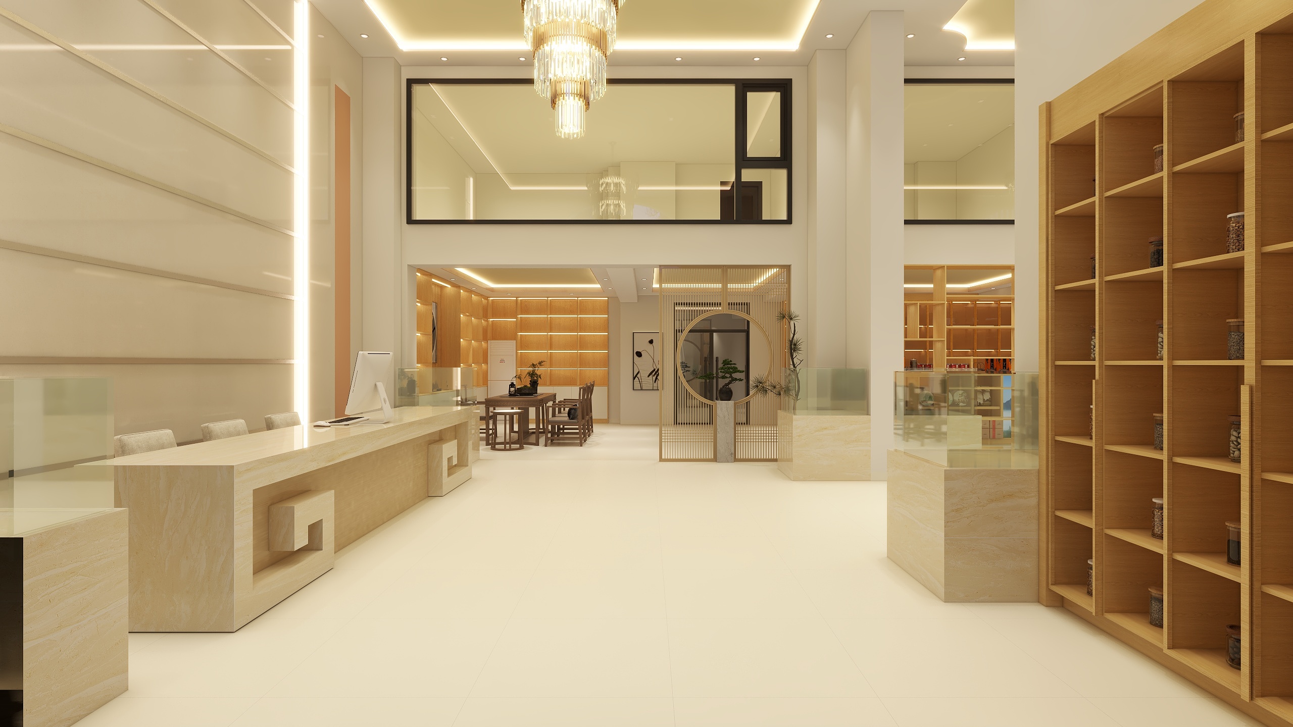 华宁装饰集团佛冈分公司-燚森陈皮茶会所-装修设计方案