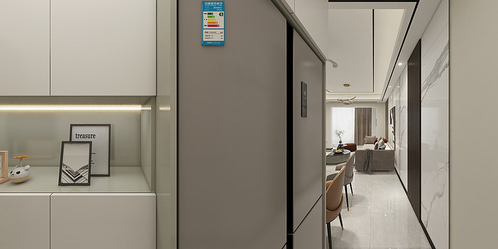 JR~-星汇城28栋01户型效果图.dwg-装修设计方案