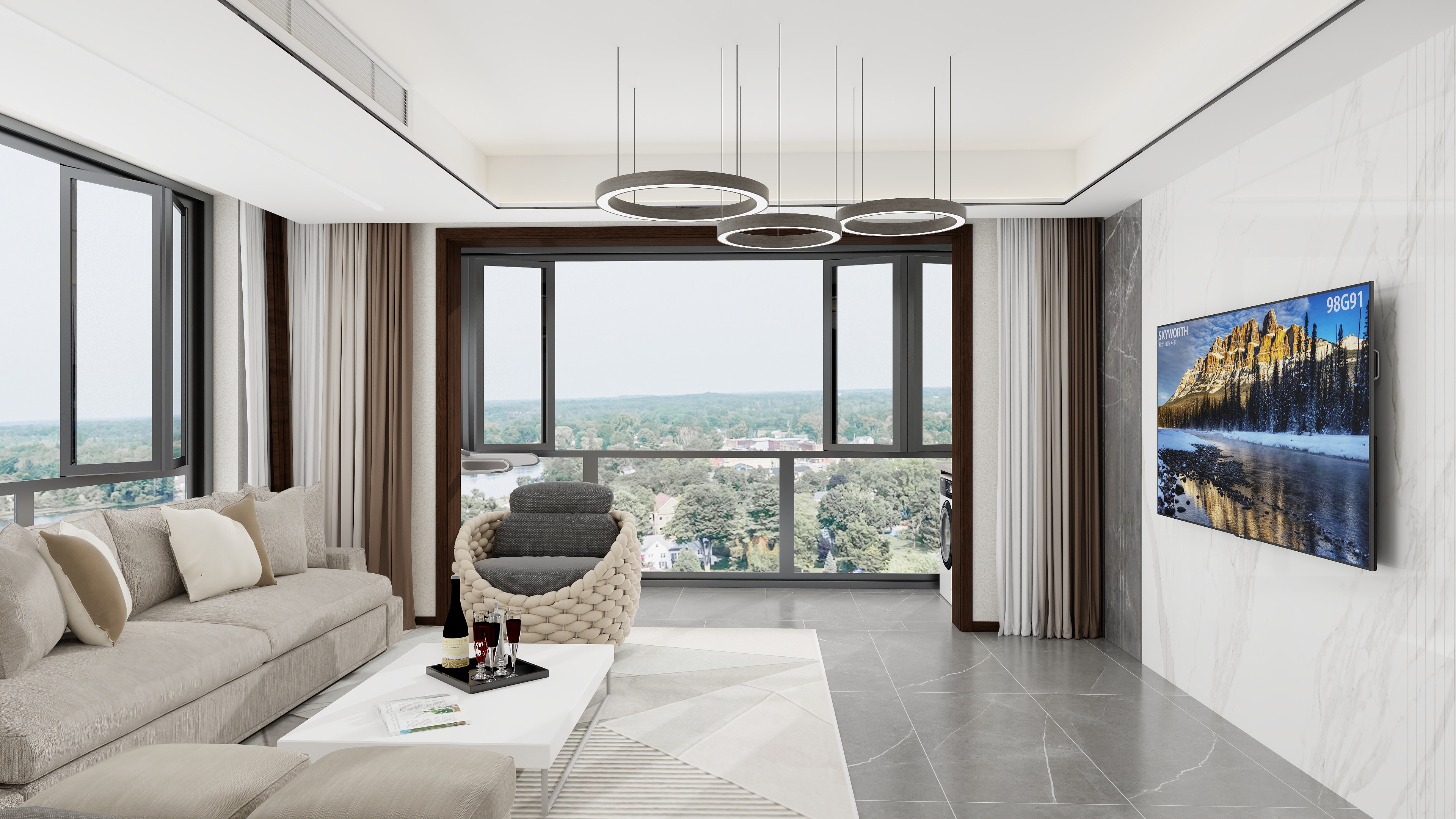 无题2020-保利珑樾现代简约108㎡3室-装修设计方案