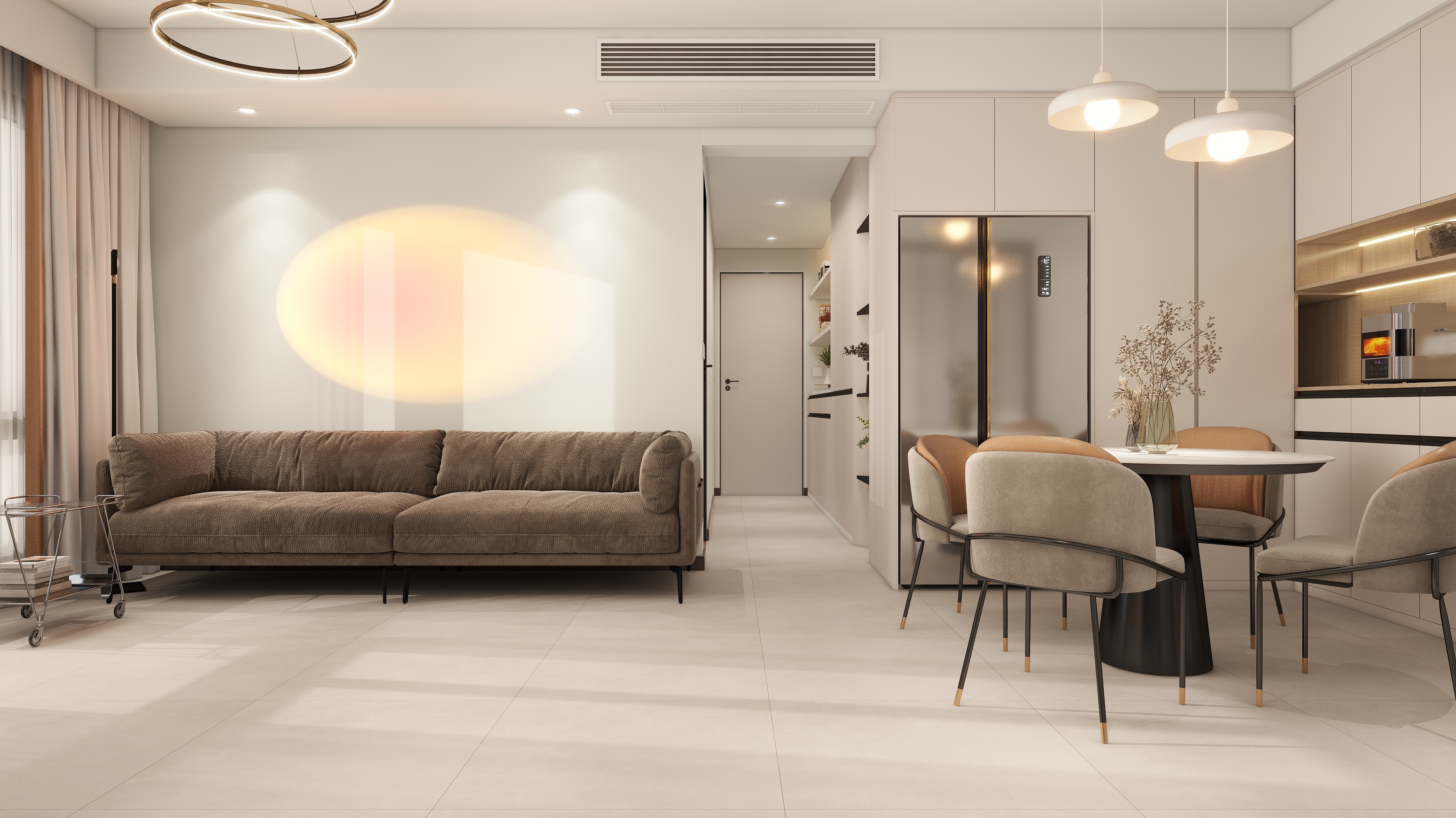 淡永明-重庆89㎡学区房改造现代简约风-装修设计方案