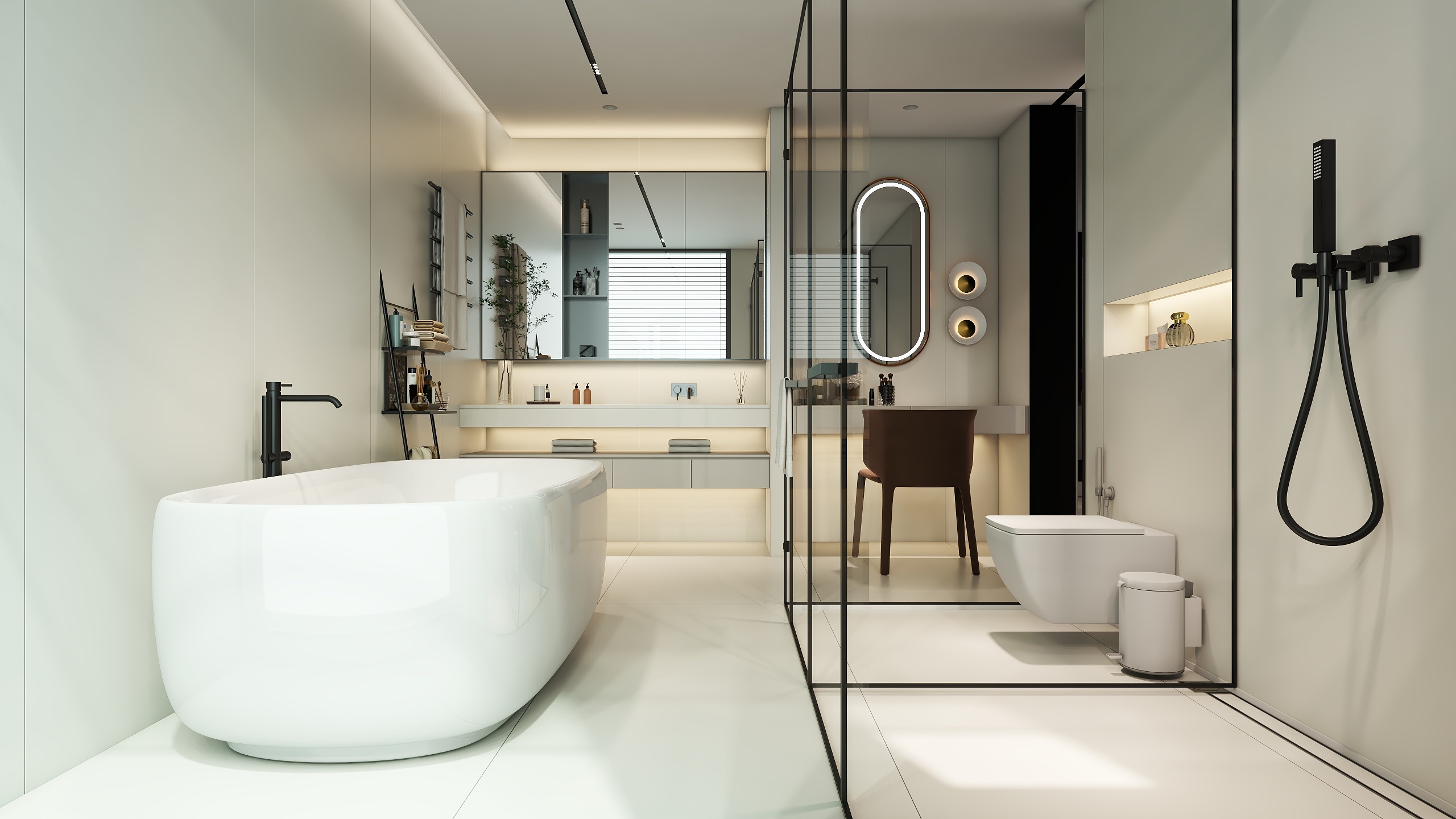 GDL设计-现代简约卫生间展示-装修设计方案