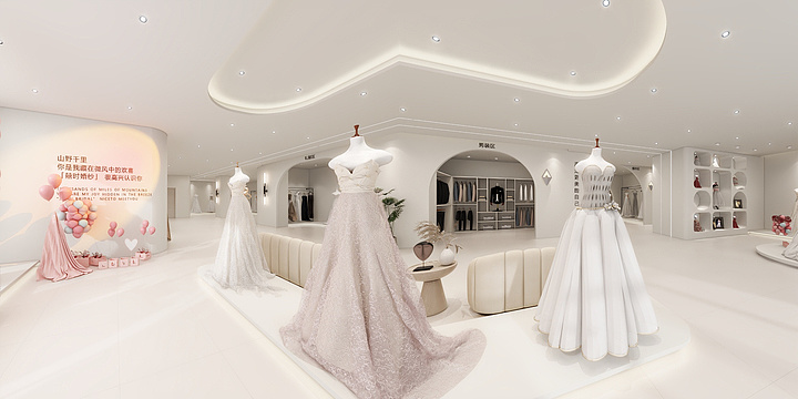 设_计_-婚纱店 效果图-装修设计方案
