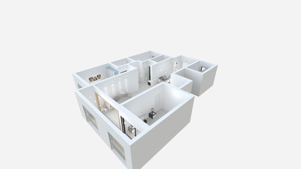 新毅456-海泰庄园126户型-新0127-装修设计方案