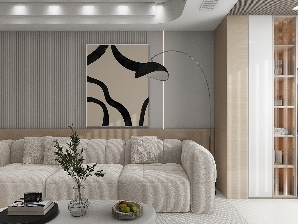 设计-男孩-址刘村安置小区101㎡3室装修效果图