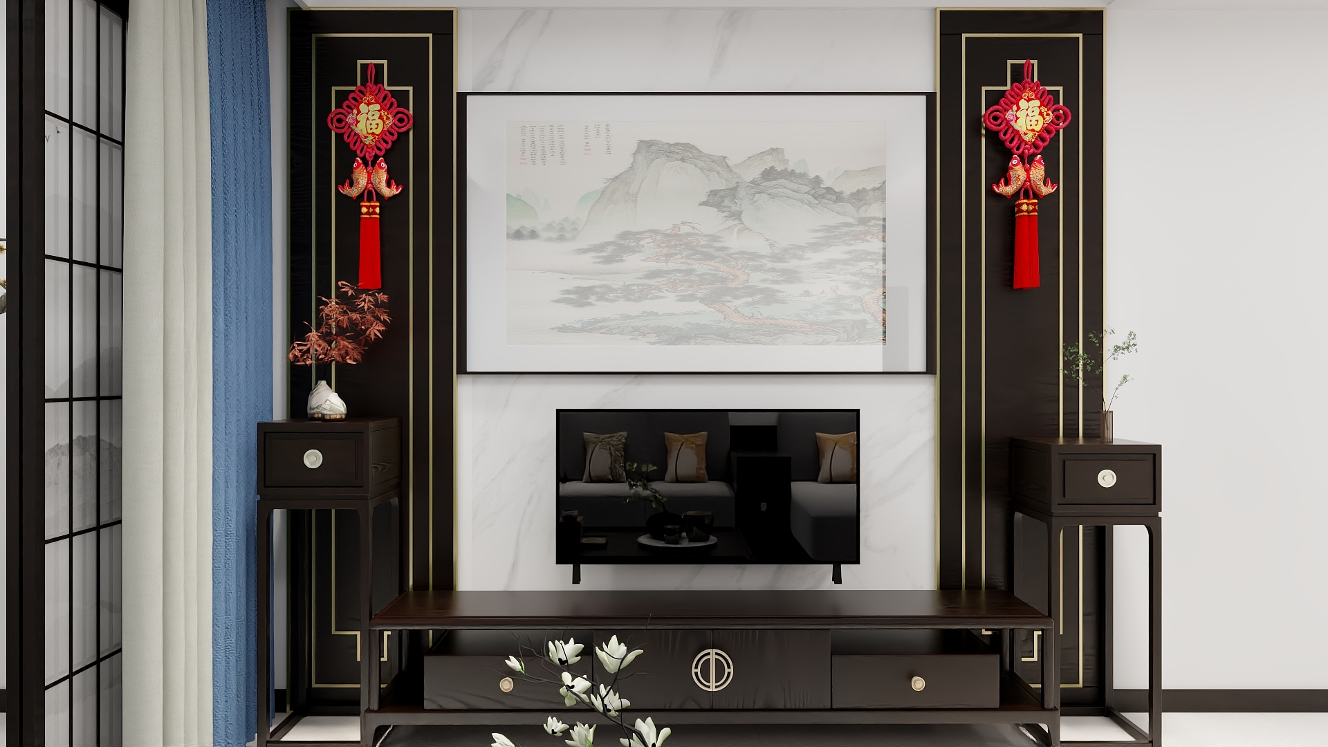 低调nItk-新中式115平3室2厅2卫-装修设计方案