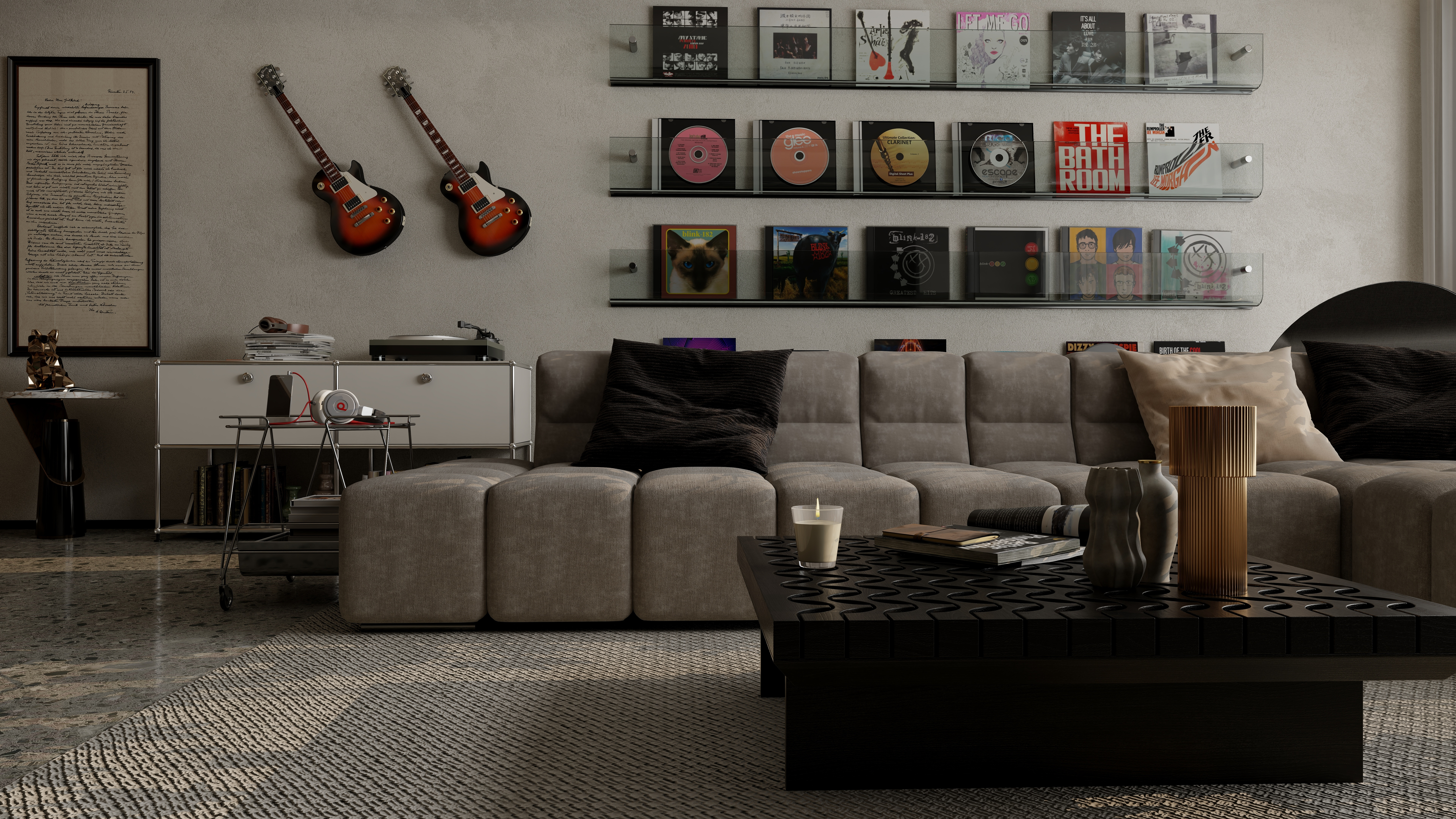 设计师周吾-侘寂64㎡-小憩-装修设计方案