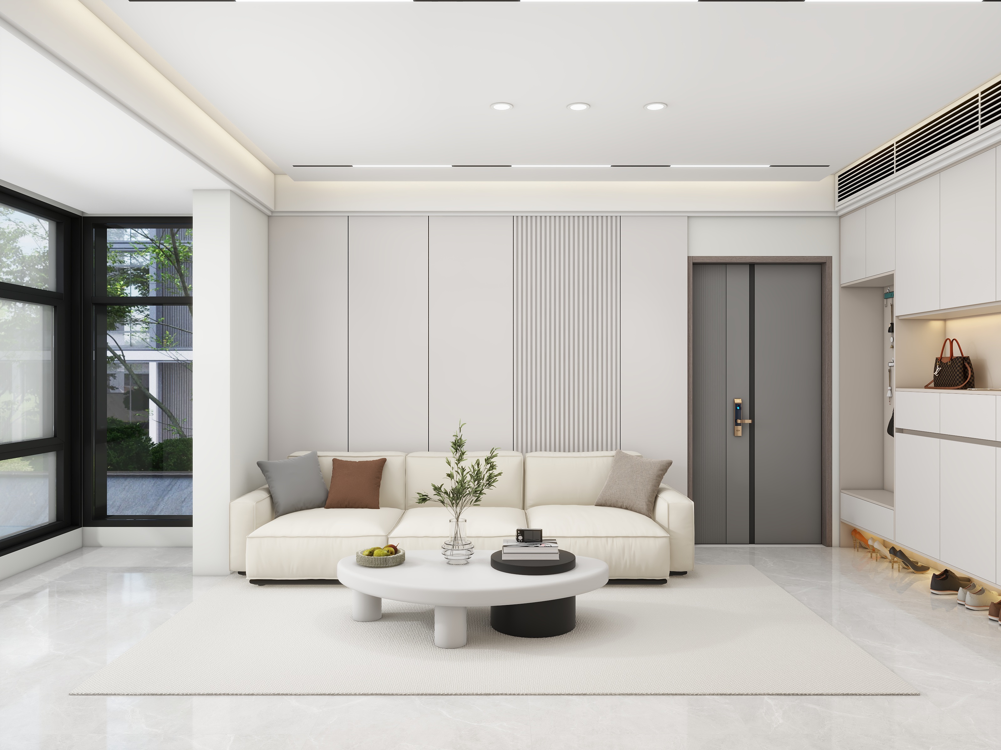 Meet花海-现代简约121㎡3室-装修设计方案