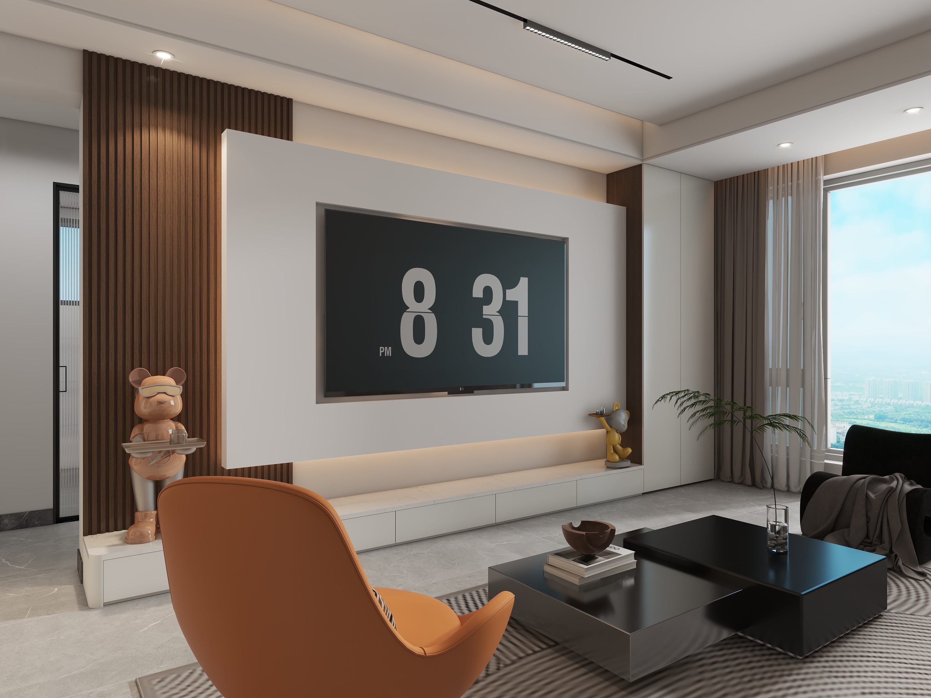 一九五设计-世纪城140平现代简约-装修设计方案