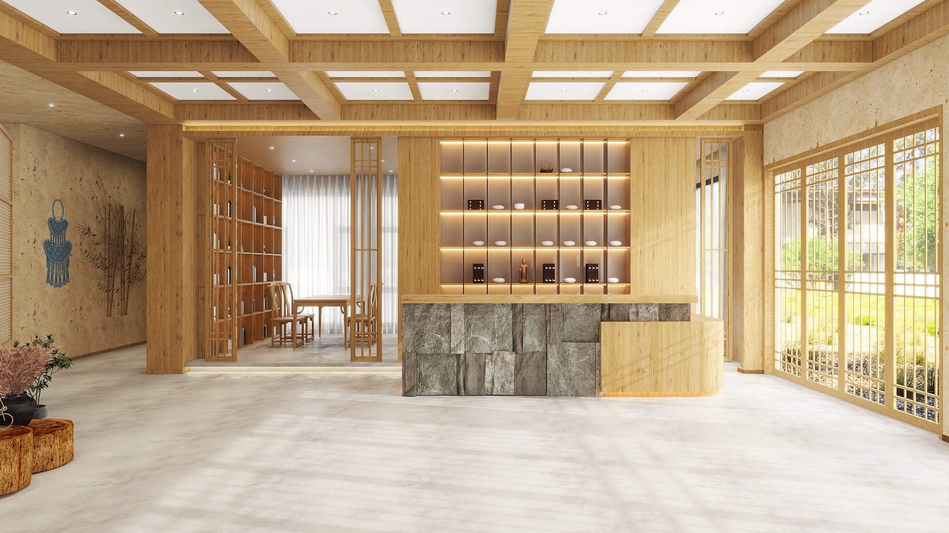 吴爽-954m²民俗设计装修效果图