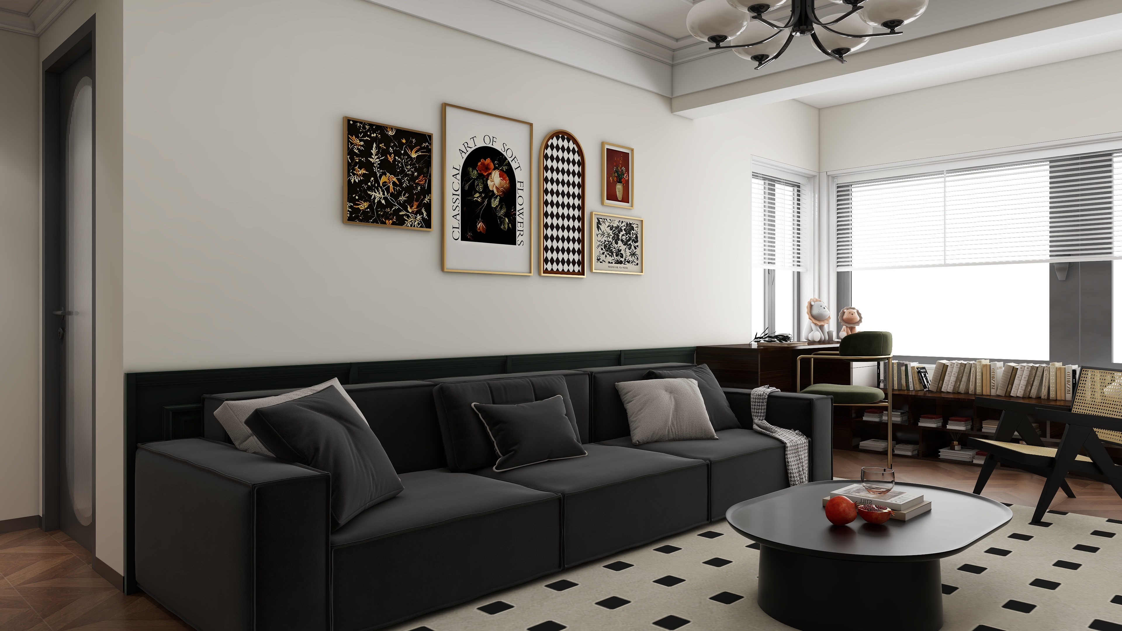 木乙山禾全案设计丨王昊-长沙-保利花园-复古南洋风-装修设计方案