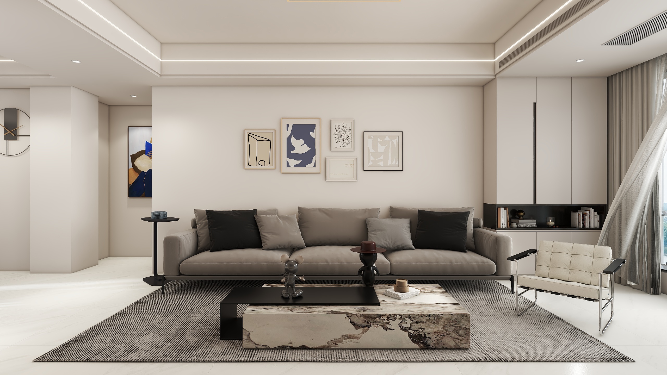 不秋_-卧龙轩105㎡3室-装修设计方案