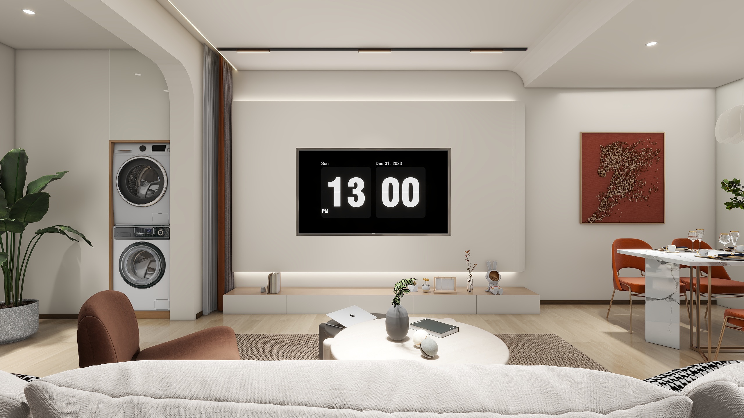 郭沅丰-海德公园81㎡2室装修效果图