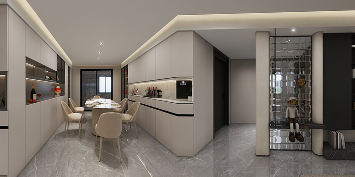 世纪主题-罗塘新居小区126㎡-装修设计方案