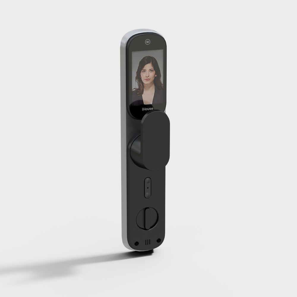 鸿雁-3D人脸指静脉视频猫眼智能门锁D5PROMAX（背面）3D模型