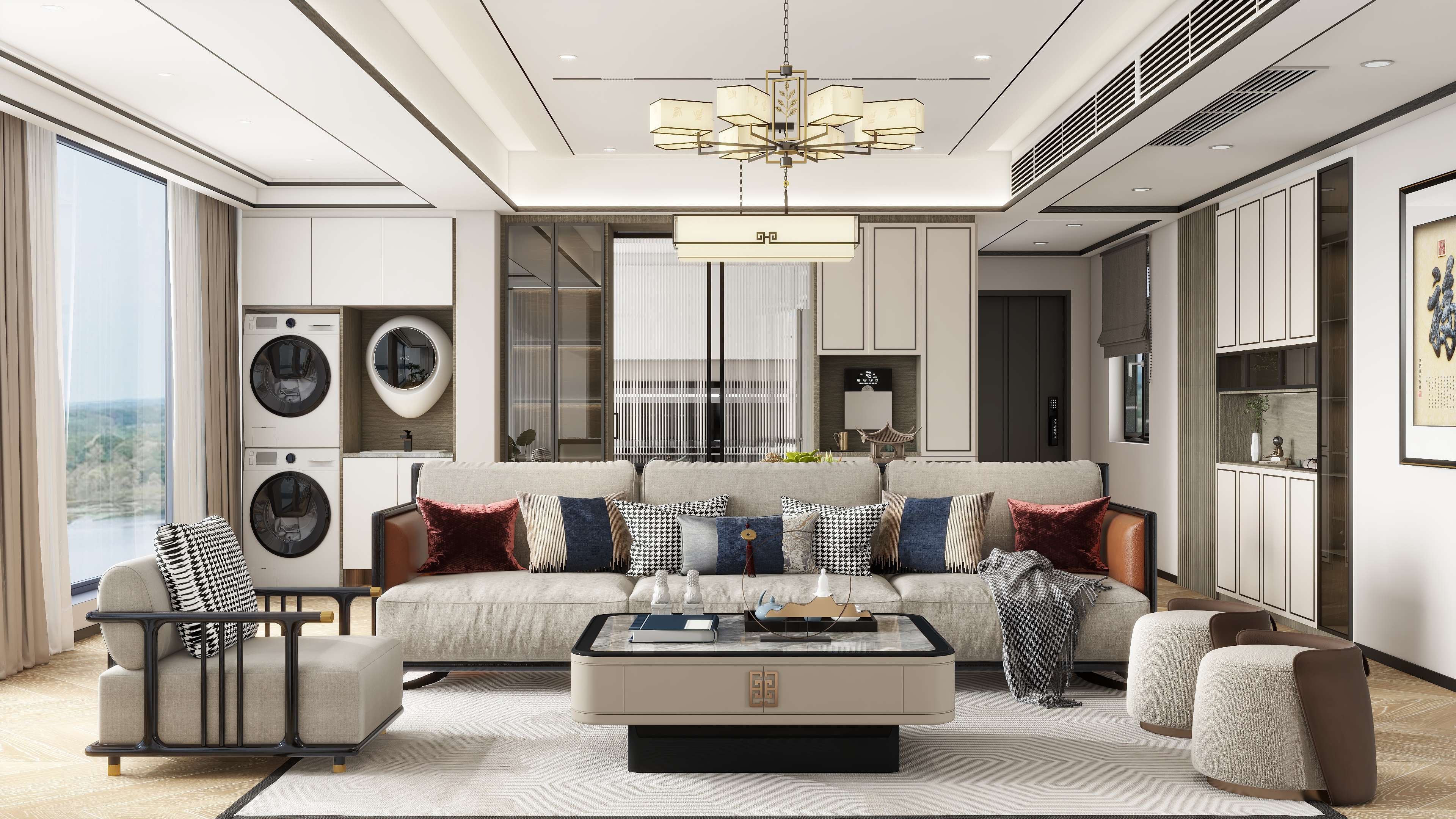 华南城圣adVH-143㎡4室装修效果图