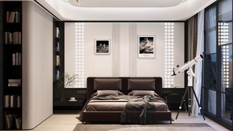 Modern Kids' Room with Cosmic Touch