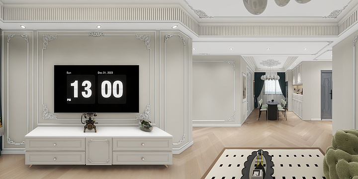 A泡果奶-名邦凯旋公馆B户型-装修设计方案