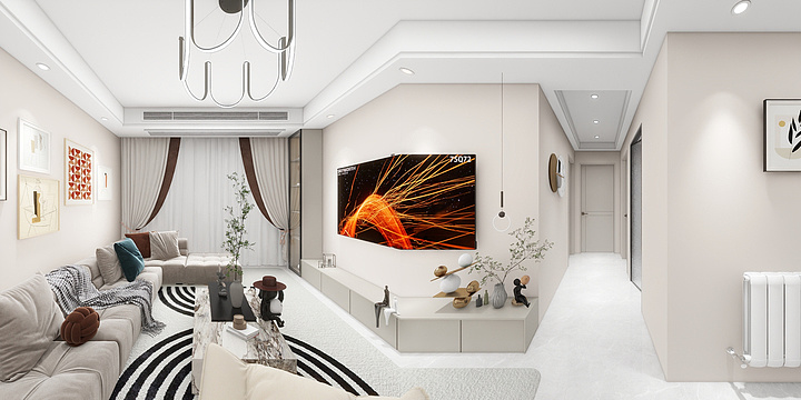 室内设计吕少锋-城市之光二期樊女士115平-装修设计方案