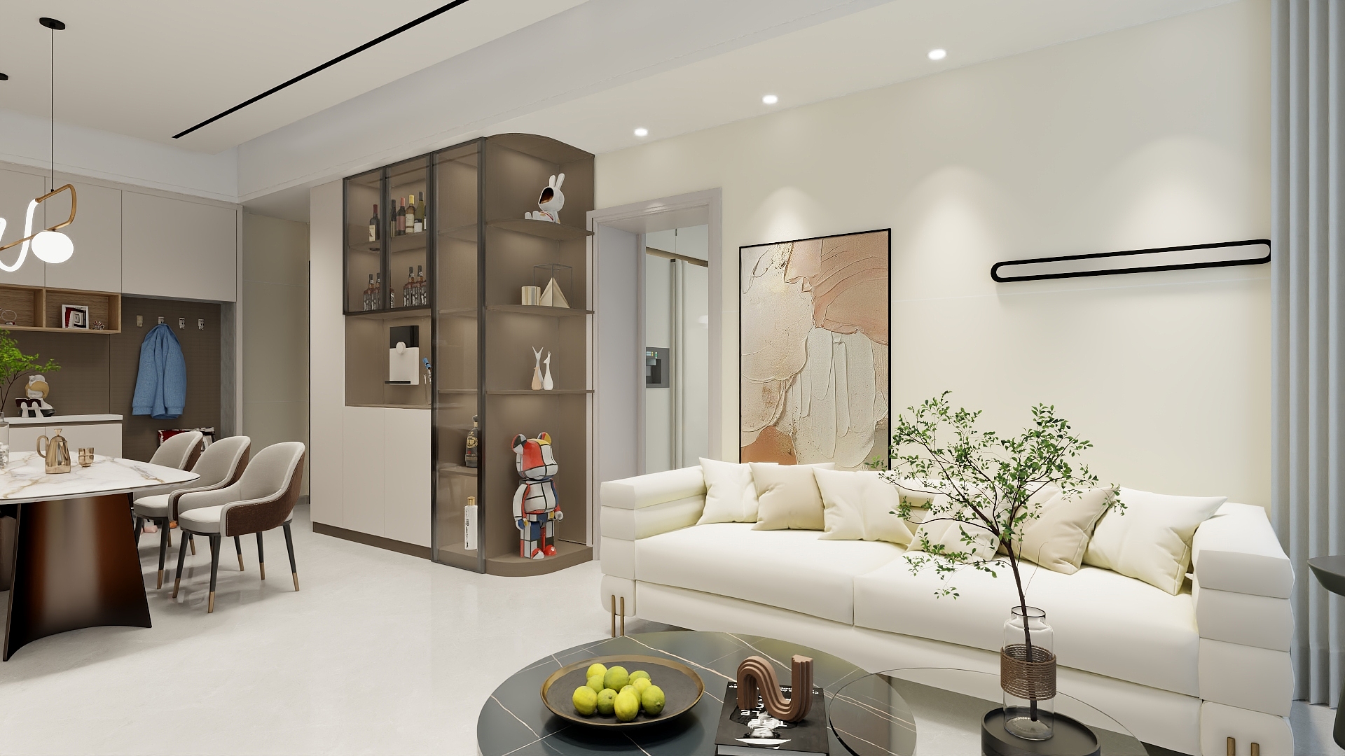 思颖空间设计-会展新城二期111㎡4室-装修设计方案