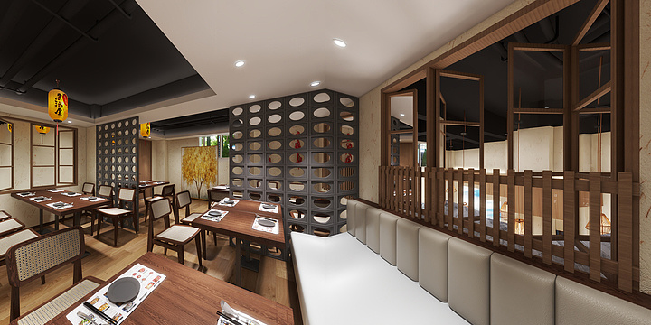 Ace設界-山水茶艺馆空间设计（门头）-装修设计方案