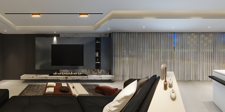 英皇覃燕-龙玺台横厅骆艳-装修设计方案