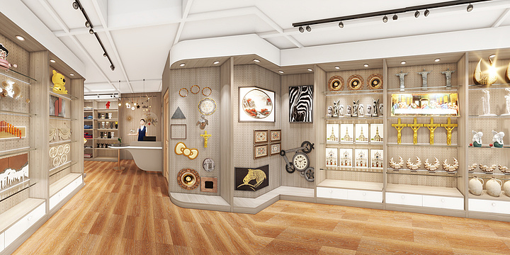 薛飞-礼品店-装修设计方案