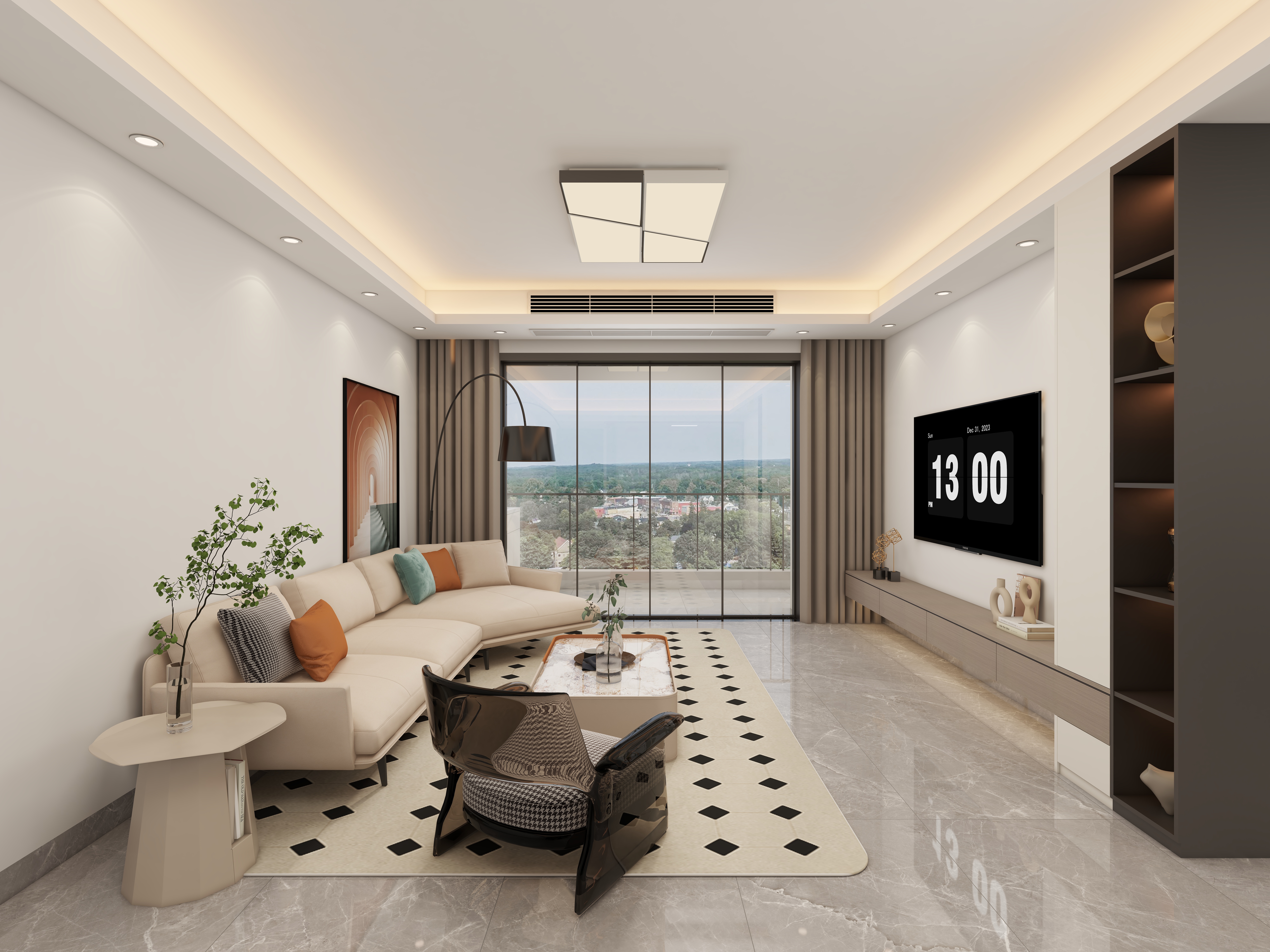 宁静致远18171330447-臻如府-简约边吊灯糟，柜暖灯光设计-装修设计方案