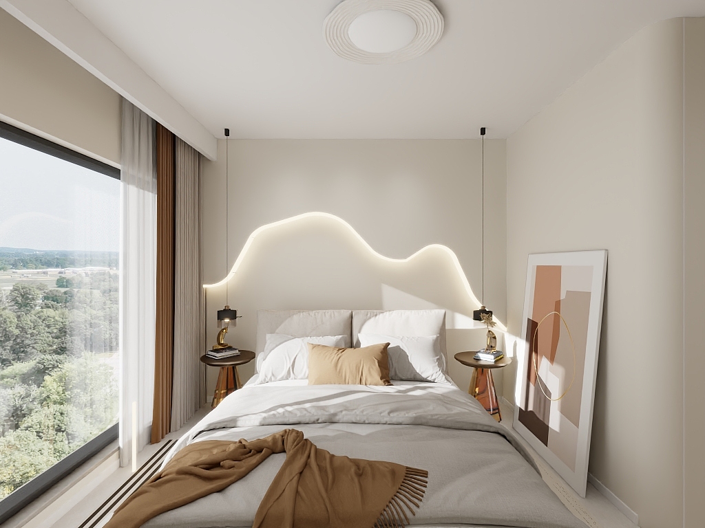 独立设计师-小张-甘肃-名宿奶油风2套-装修设计方案