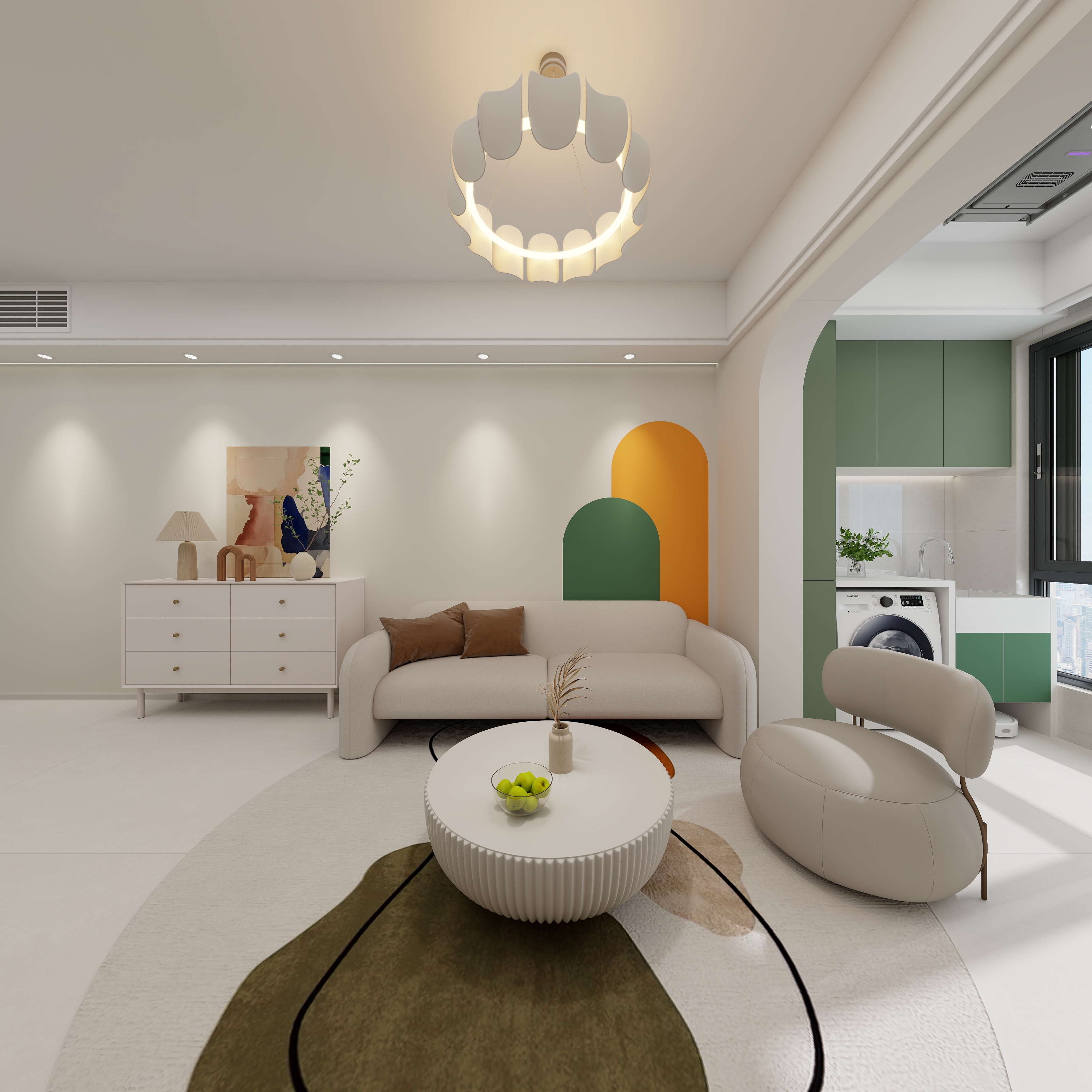 一浩先生-奶油风-装修设计方案