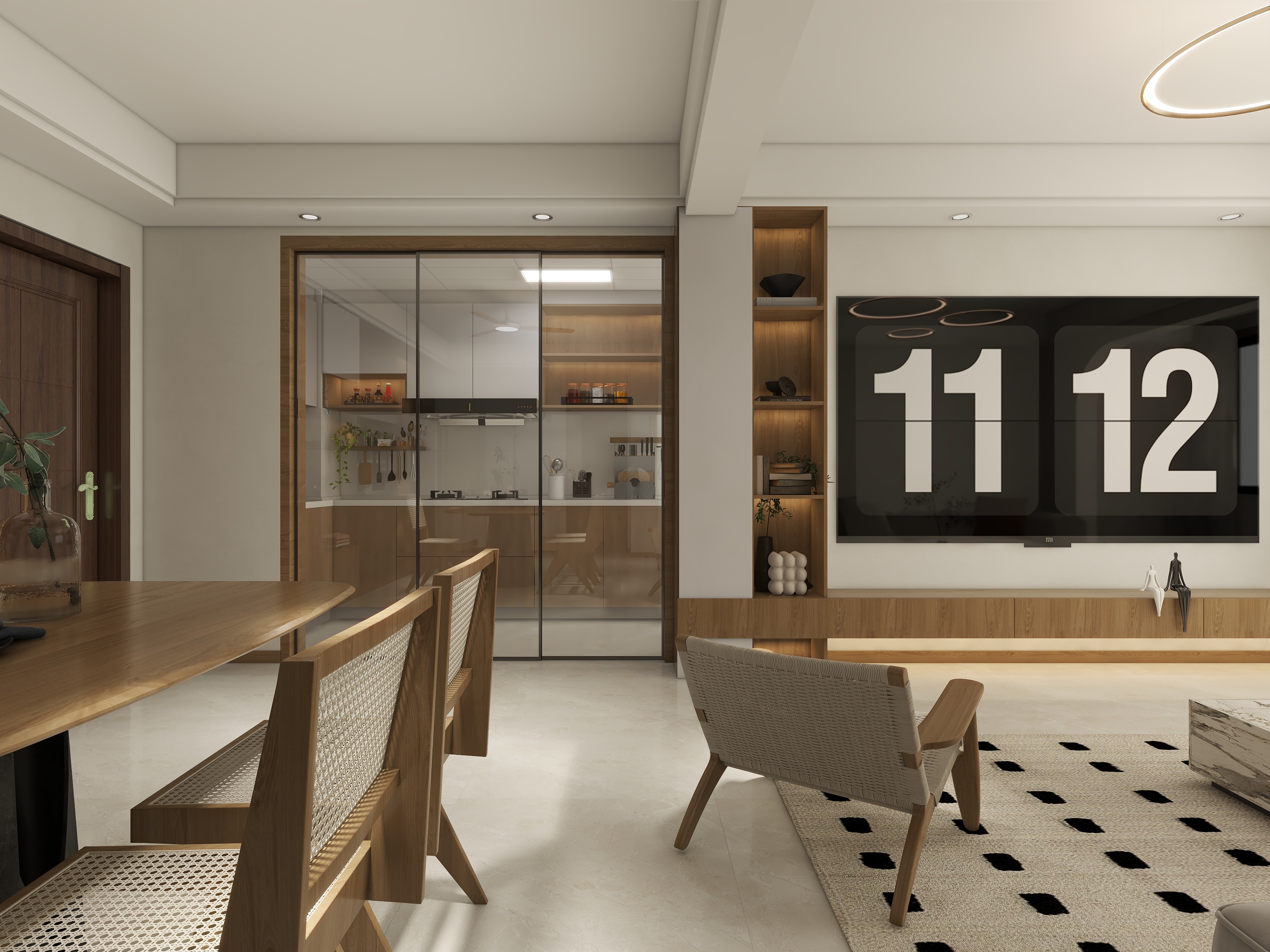 LDESIGN--原木100平-装修设计方案