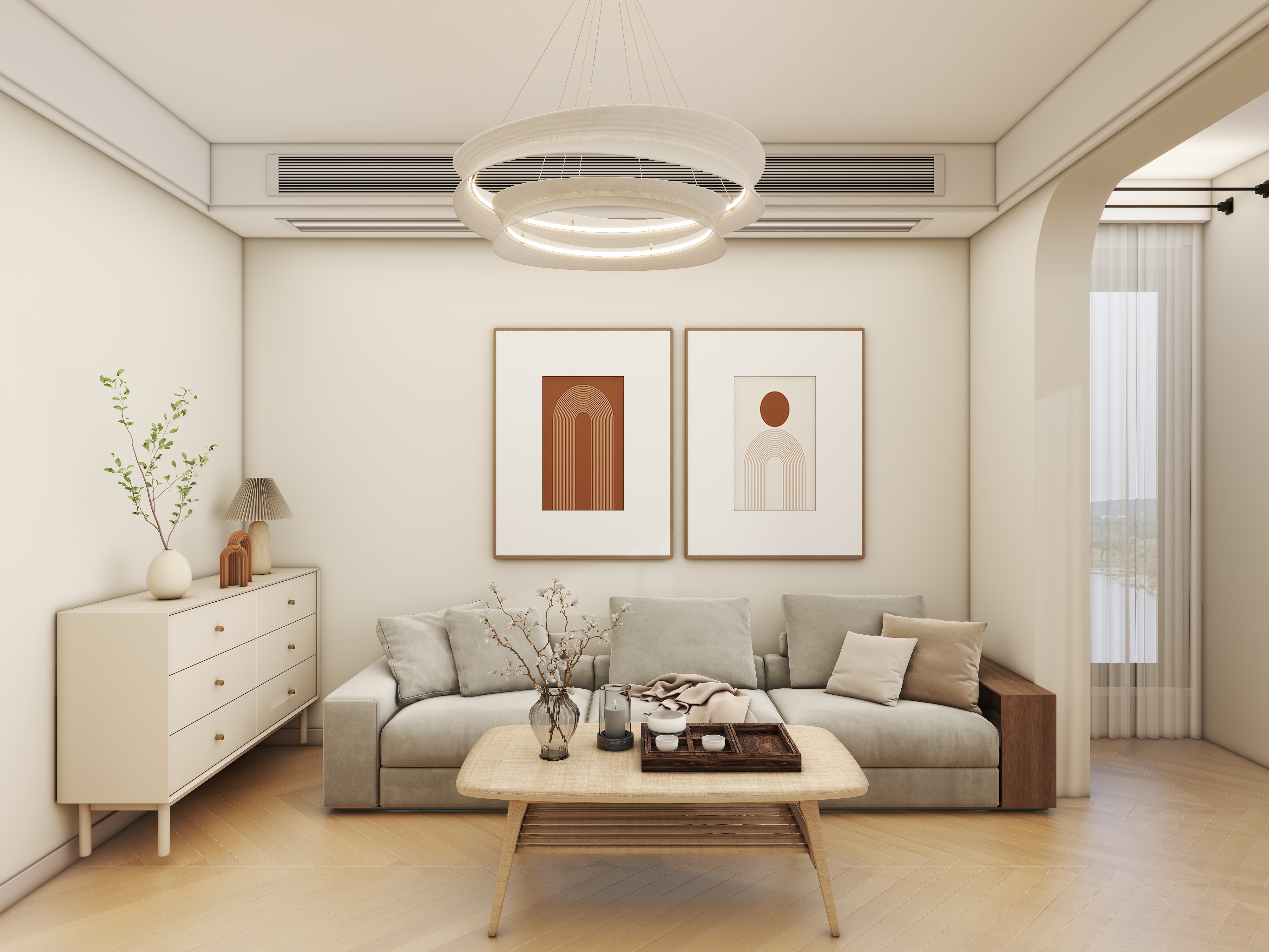 壹诺设计工作室-原木风装修效果图