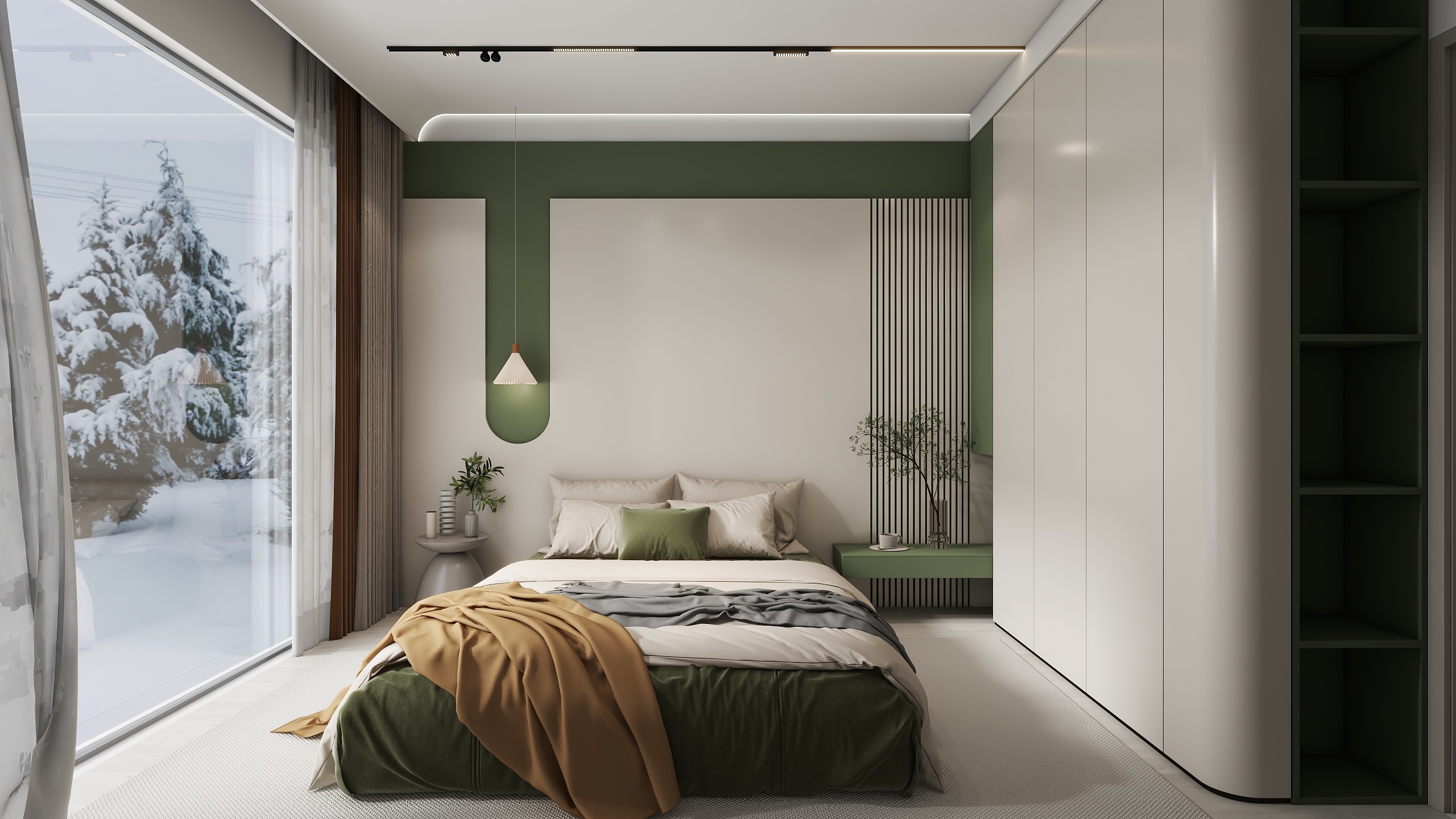 Studymodestly-卧室灯光-装修设计方案